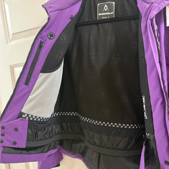 Völkl Women’s Ski Snowboard Winter Sport Jacket Purple Sensortex 10K Size 10